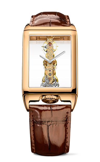 Golden Bridge Rectangle Rose Gold Watch - B113/04145 - 113.050.55/0F02 0000R